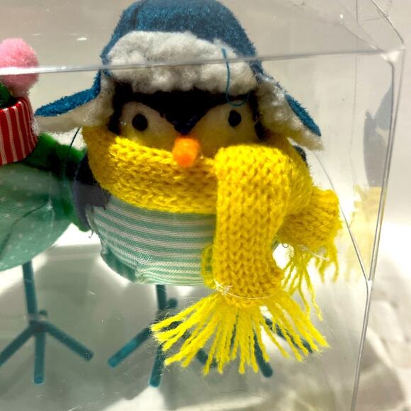 2020 Wondershop mini winter birds with scarves, NIB - Picture 4 of 6